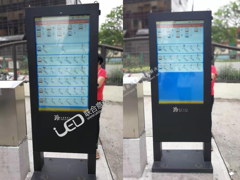 海南某市55寸电子公交站牌案例（图文）